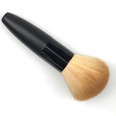 Factory best price black plastic handle small makeup brush blush brush short handle