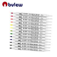 80 Assorted Colors 1-2mm Brush And 0.4mm Fineliner Dual Tip Watercolor Brush Pen For Coloring