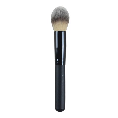 Blending tapered customized logo wood facial brush profesional set brochas para maquillaje